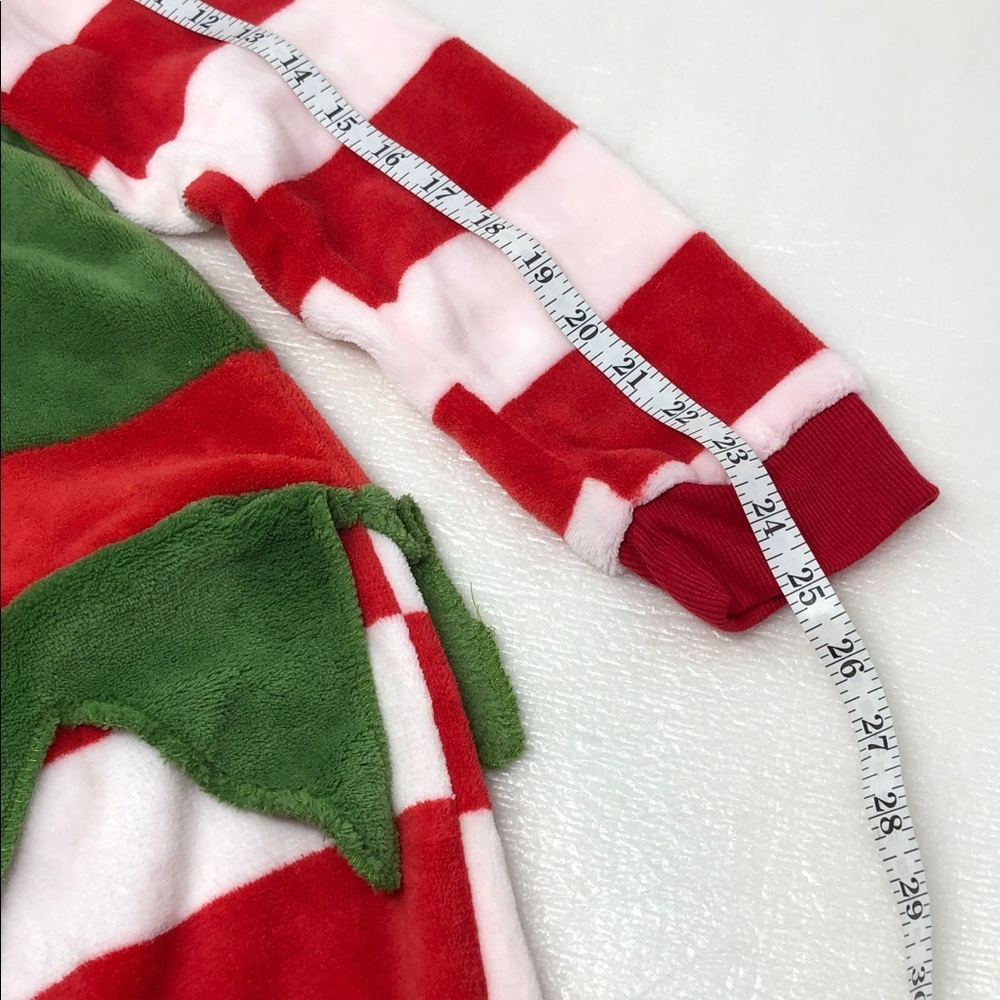 Loungeable One Piece Pajama Christmas Elf Super Soft Hooded Size MEDIUM - Picture 9 of 11